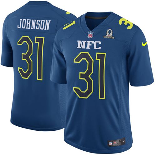 Nike Cardinals #31 David Johnson Navy Men's Stitched NFL Game NFC Pro Bowl Jersey
